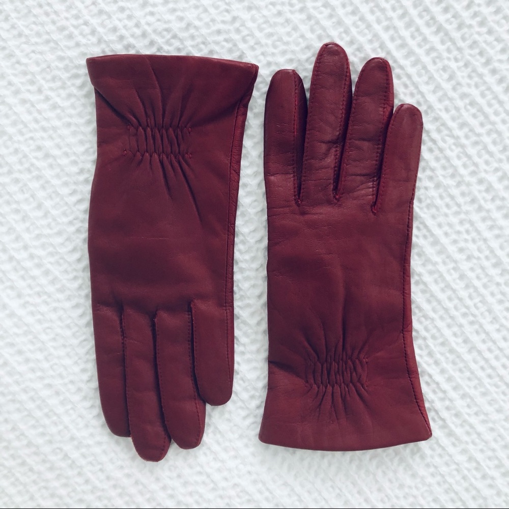 Leather Gloves 100% Polyester Lining Women Size Large - Picture 4 of 10
